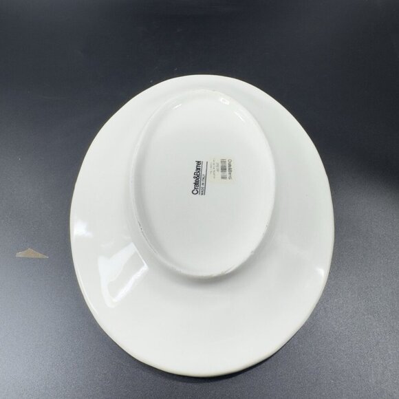 Crate & Barrel Gianna Lucia Olive Oval Dish Plate Tray Set 3 W Original Sticker - Picture 9 of 13